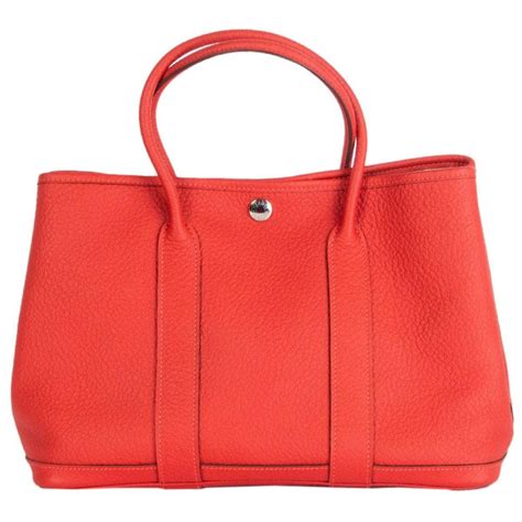 hermes capucine garden party|Hermes garden party tote.